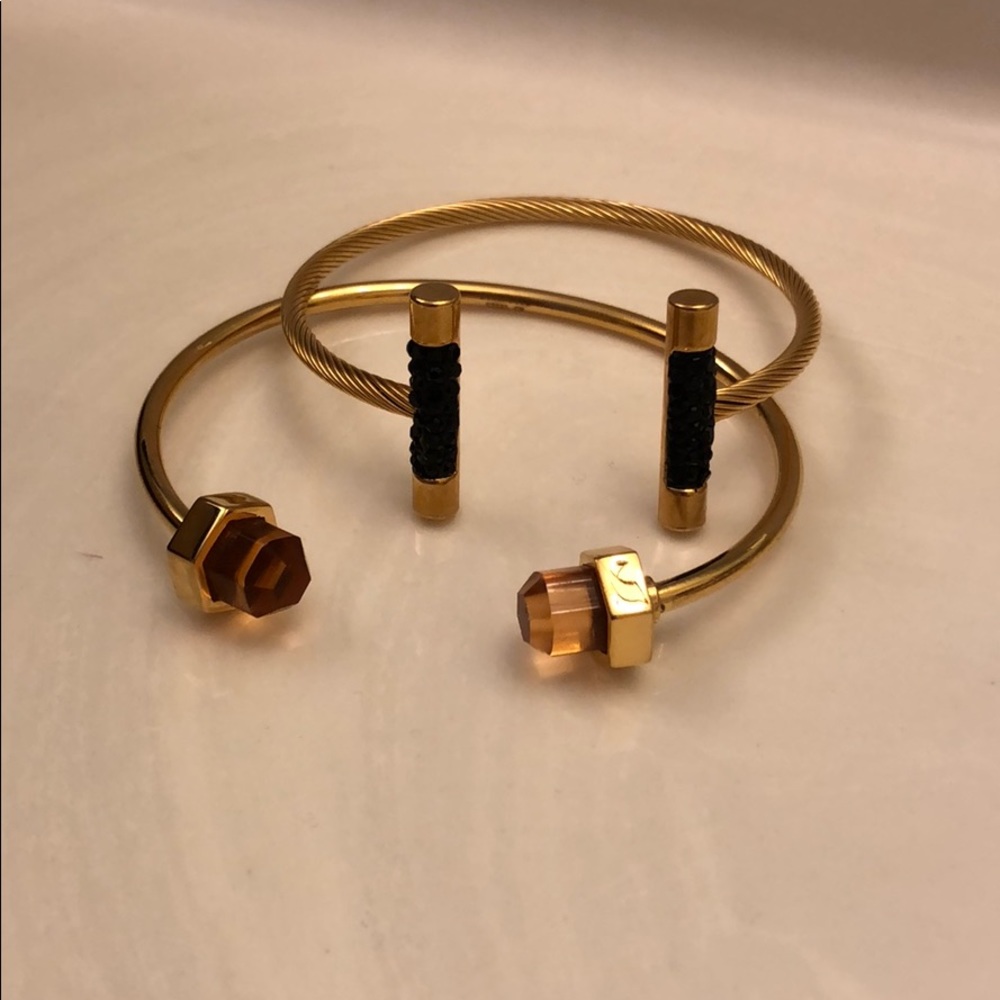 ❌sold❌ Gold Bracelet Cuffs bangle sparkle